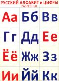 Роздавальний розрізний матеріал Російська абетка і цифри