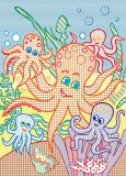 Великі водяні Розмальовки з кольоровим контуром. Морські тварини. Зображення №3