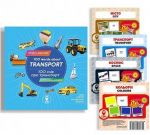 Комплект «100 слів про транспорт» + картки: «Місто», «Транспорт», «Космос», «Кольори» Сова