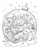 Мільйон різдвяних пухнастиків. Розмальовка  (Книги для дозвілля). Зображення №3