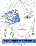 Фэшн-раскраска #girls#fashion#christmas (на украинском)